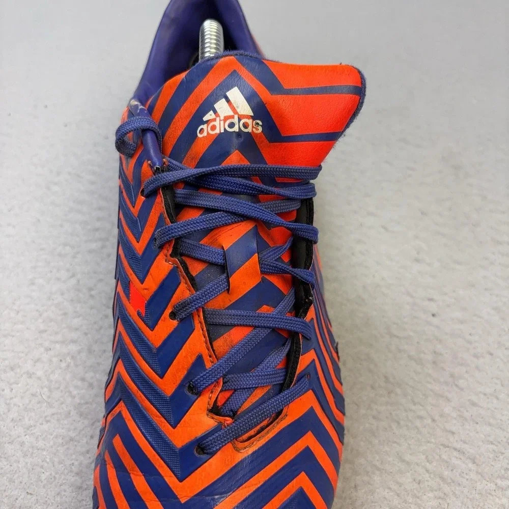 Adidas Predator Shoes Mens Size 11 Orange Blue Striped Soccer Cleats B35472